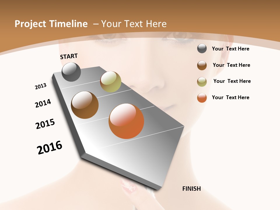 Model Shoulders Skincare PowerPoint Template