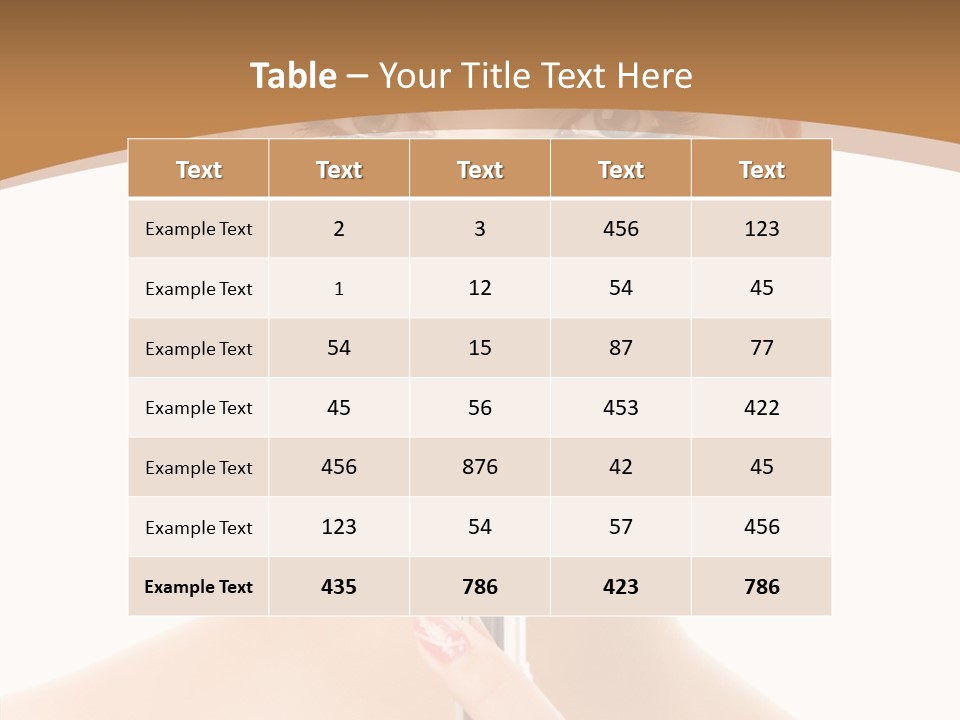 Model Shoulders Skincare PowerPoint Template