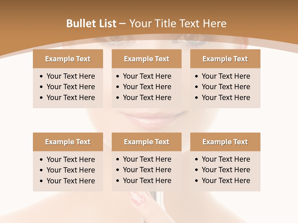 Model Shoulders Skincare PowerPoint Template