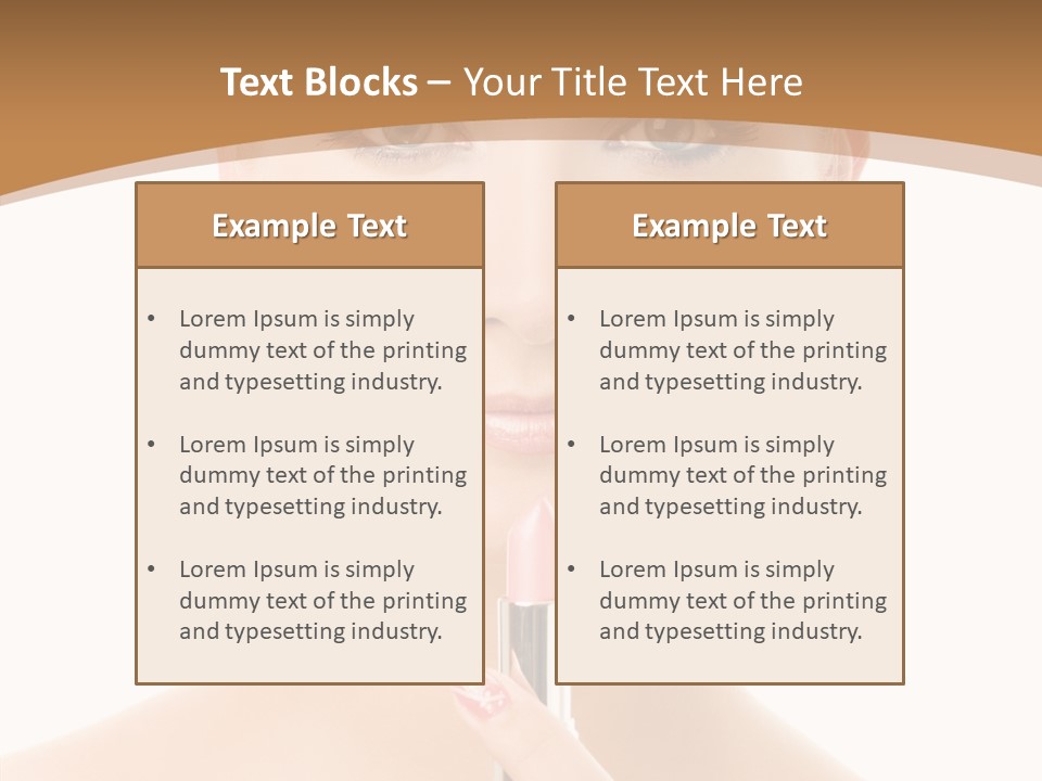 Model Shoulders Skincare PowerPoint Template