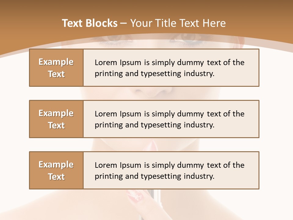 Model Shoulders Skincare PowerPoint Template