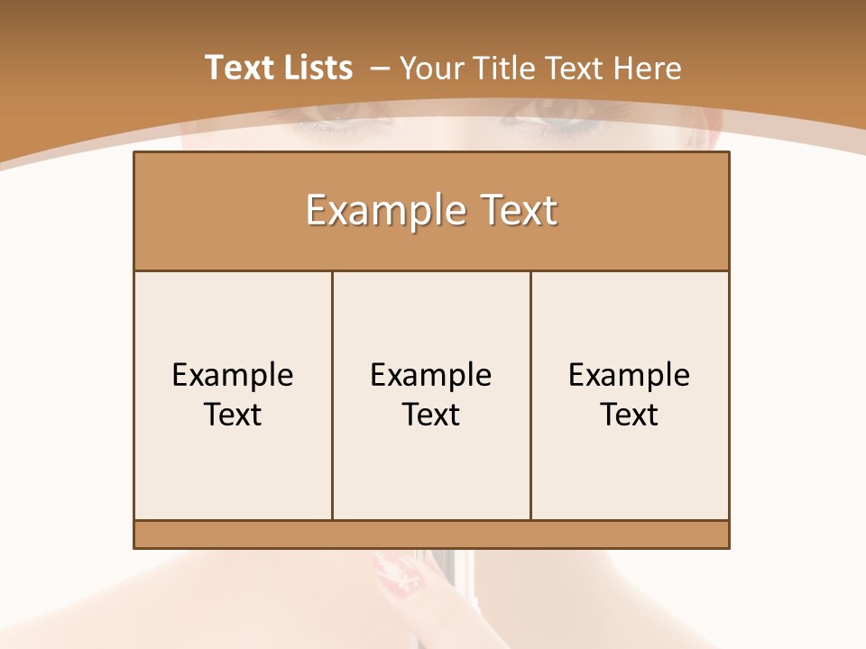 Model Shoulders Skincare PowerPoint Template