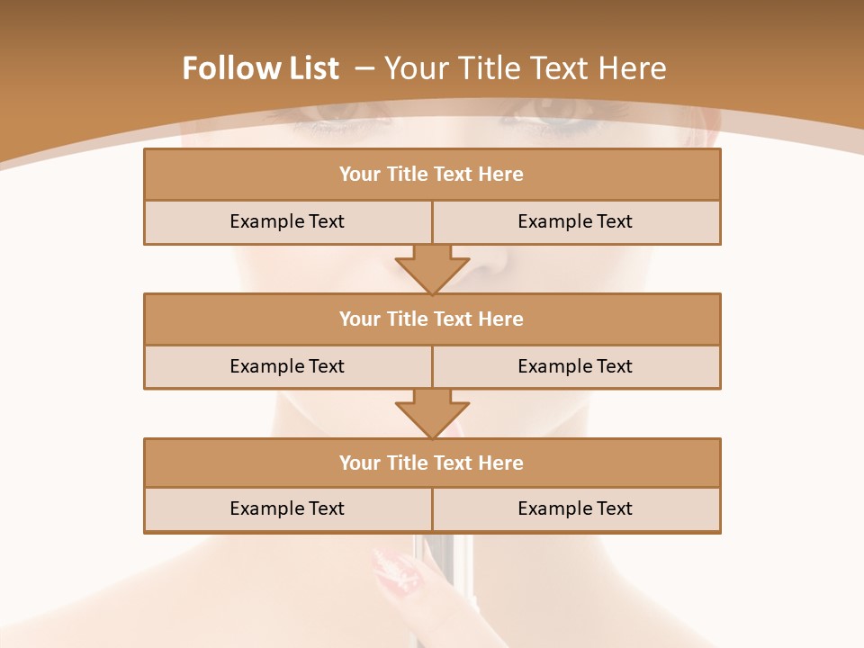 Model Shoulders Skincare PowerPoint Template