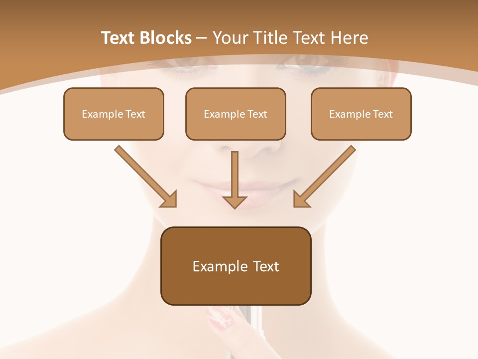 Model Shoulders Skincare PowerPoint Template