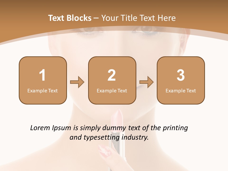 Model Shoulders Skincare PowerPoint Template