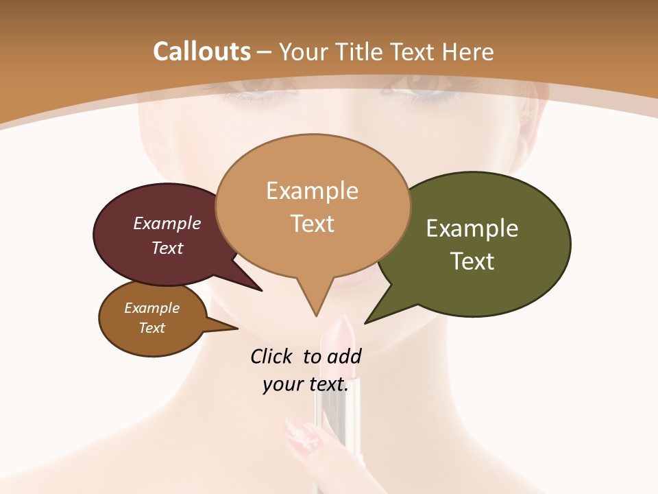 Model Shoulders Skincare PowerPoint Template