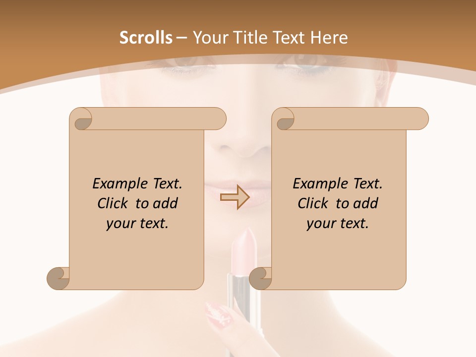 Model Shoulders Skincare PowerPoint Template