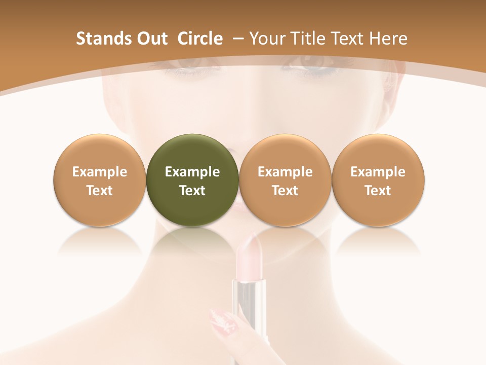 Model Shoulders Skincare PowerPoint Template