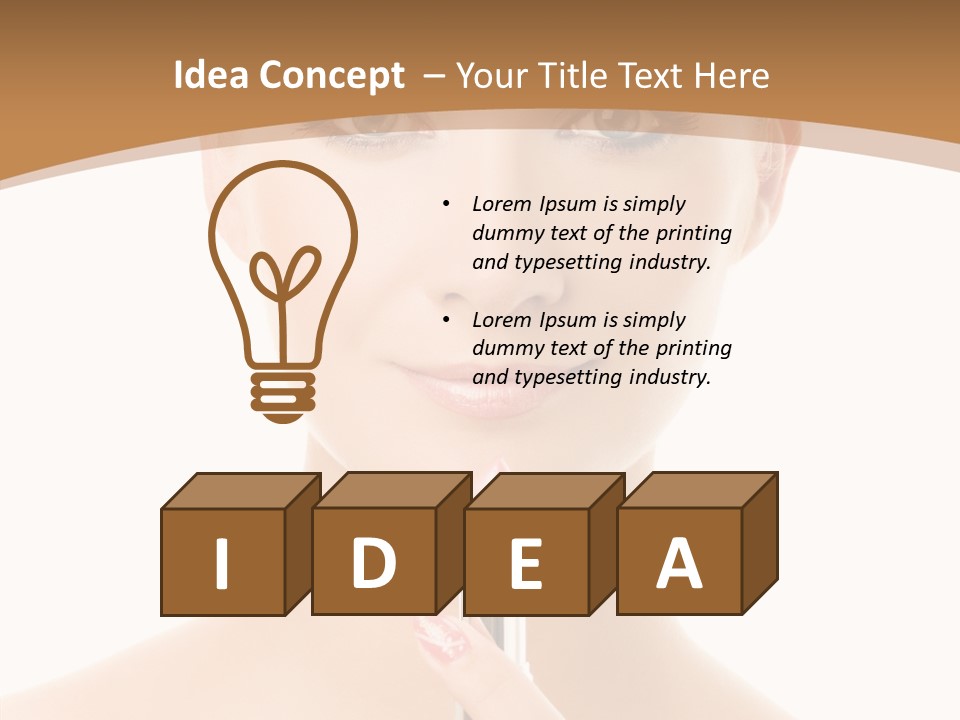 Model Shoulders Skincare PowerPoint Template