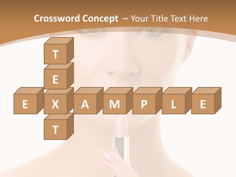 Model Shoulders Skincare PowerPoint Template