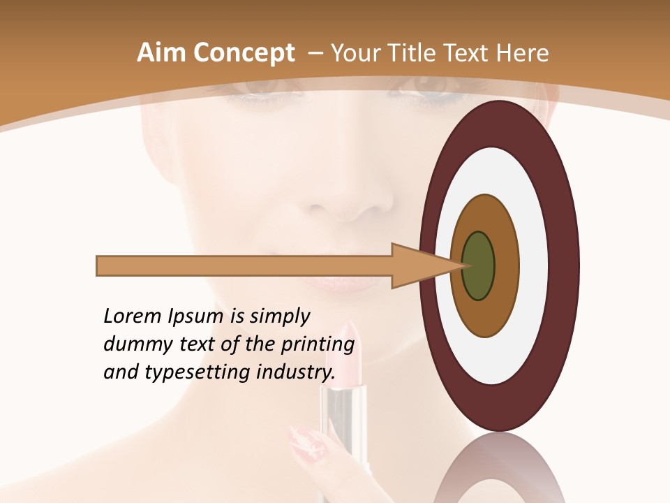 Model Shoulders Skincare PowerPoint Template