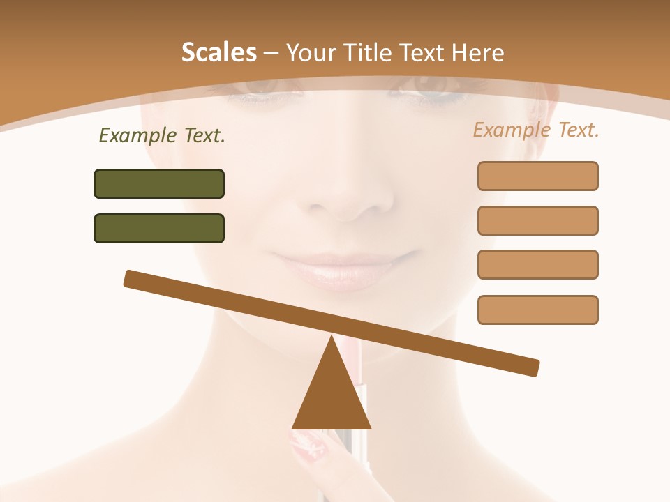 Model Shoulders Skincare PowerPoint Template
