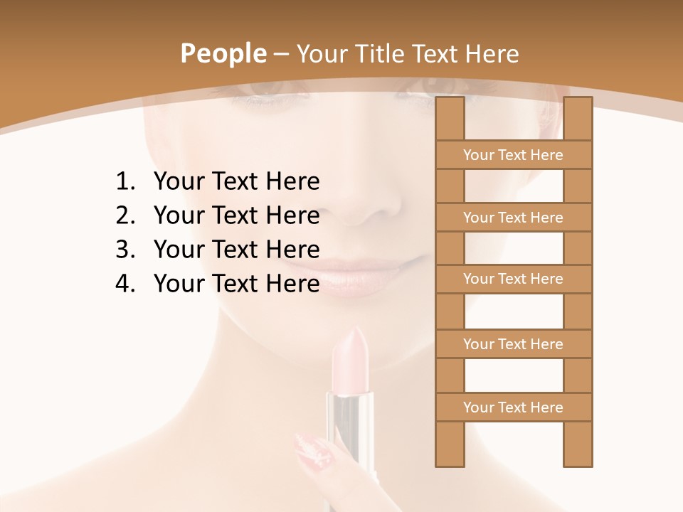 Model Shoulders Skincare PowerPoint Template