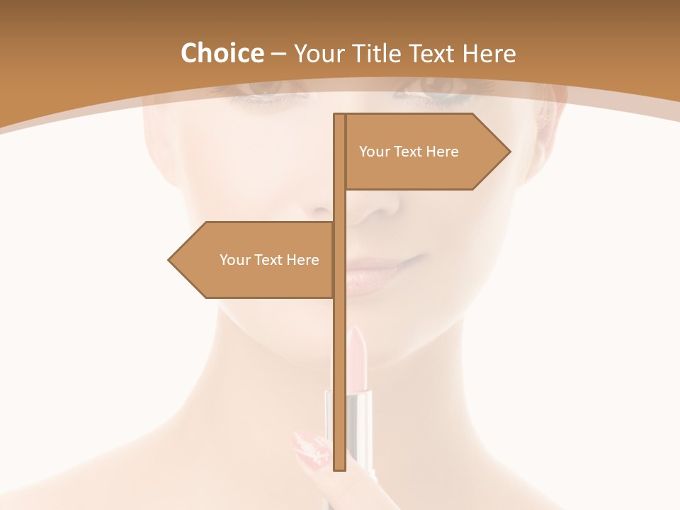 Model Shoulders Skincare PowerPoint Template