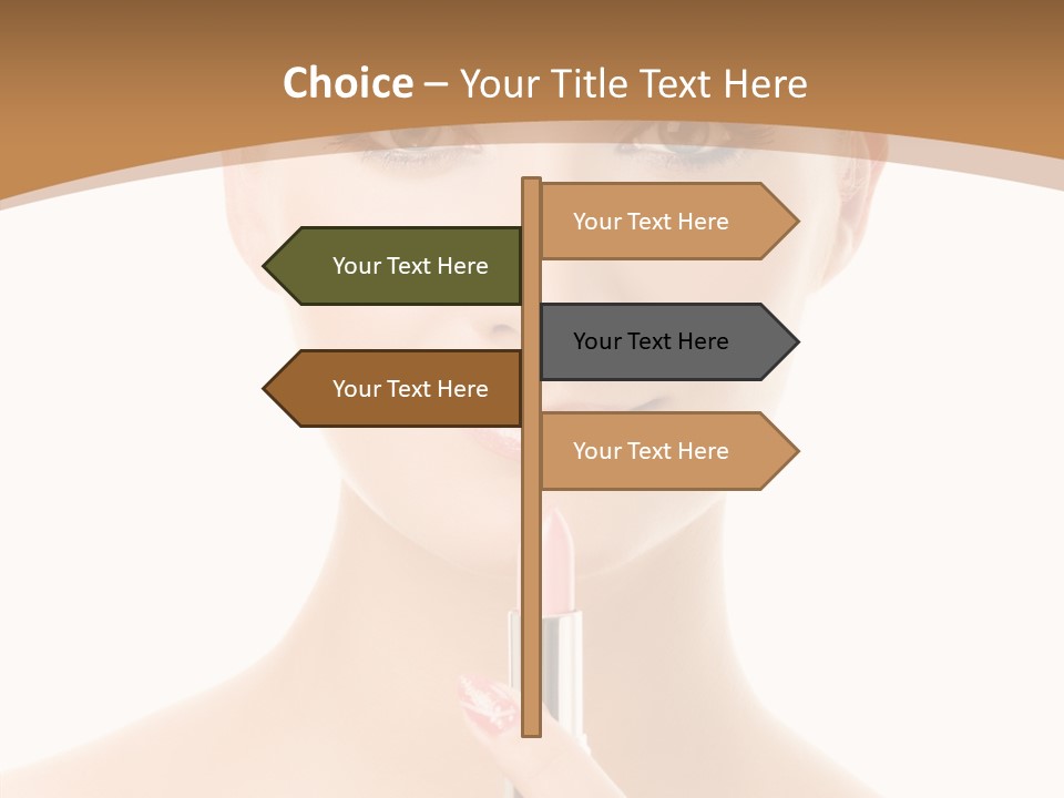 Model Shoulders Skincare PowerPoint Template