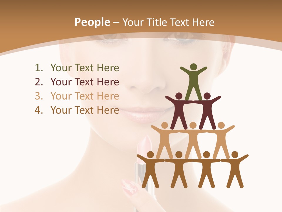 Model Shoulders Skincare PowerPoint Template