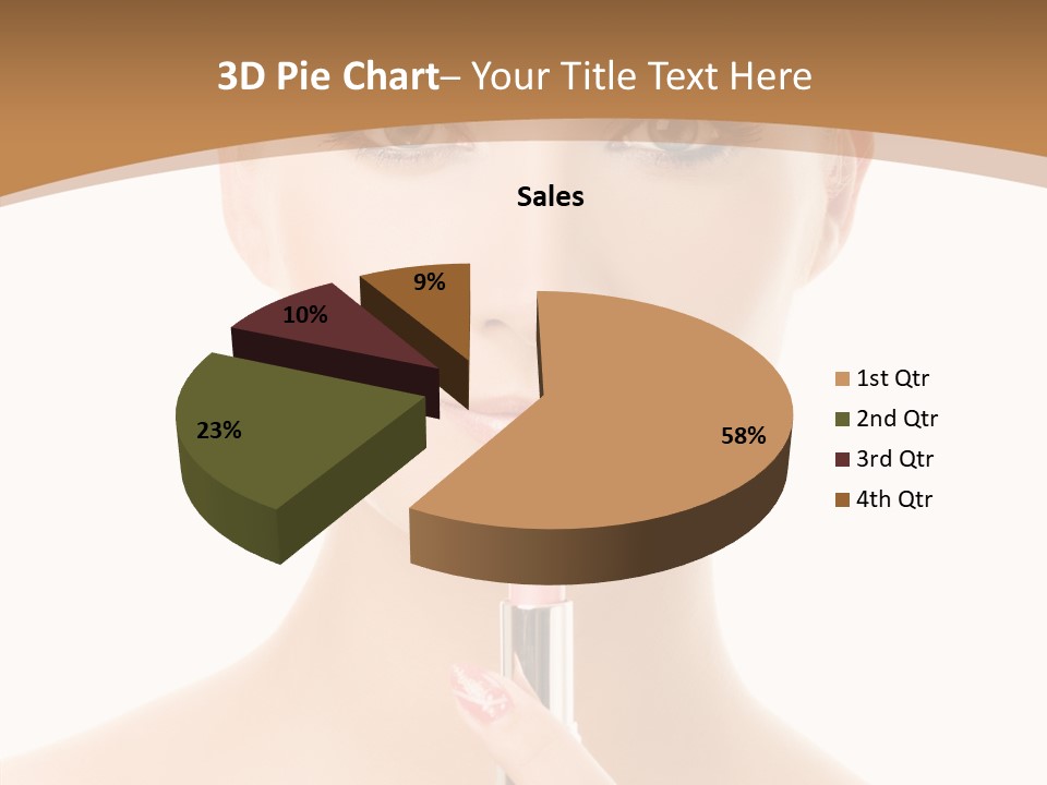 Model Shoulders Skincare PowerPoint Template