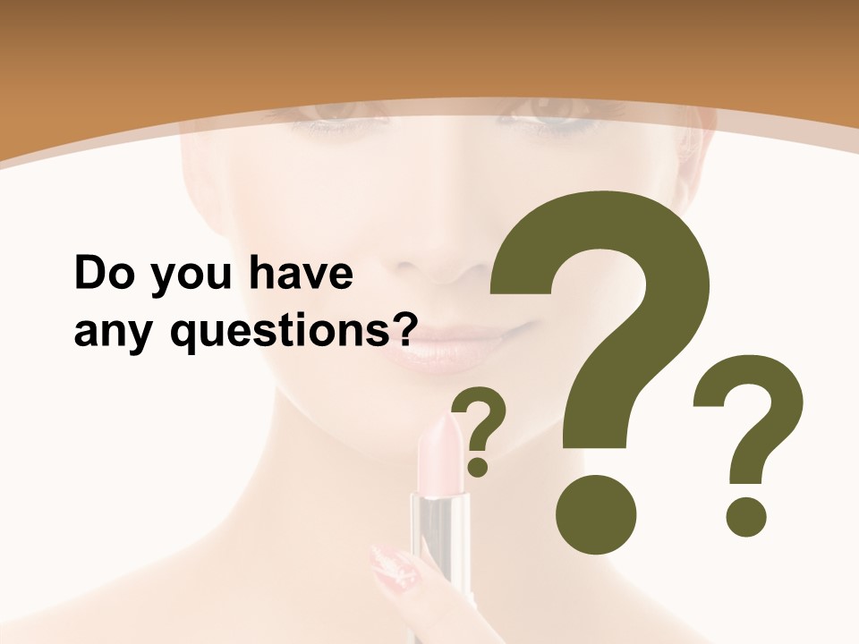 Model Shoulders Skincare PowerPoint Template