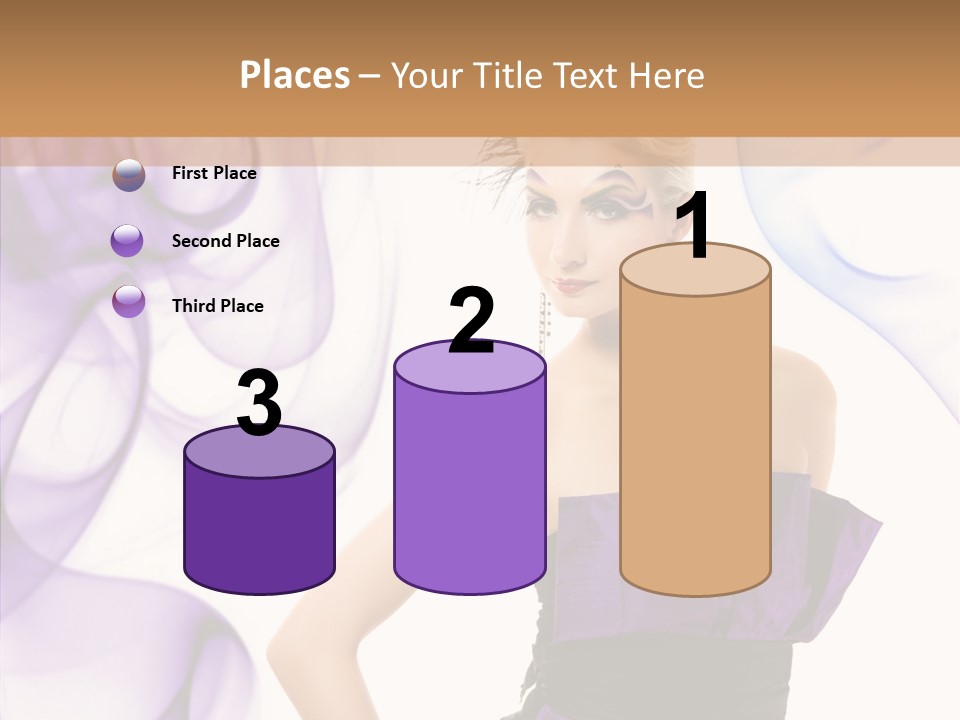 Retro White Body Art PowerPoint Template