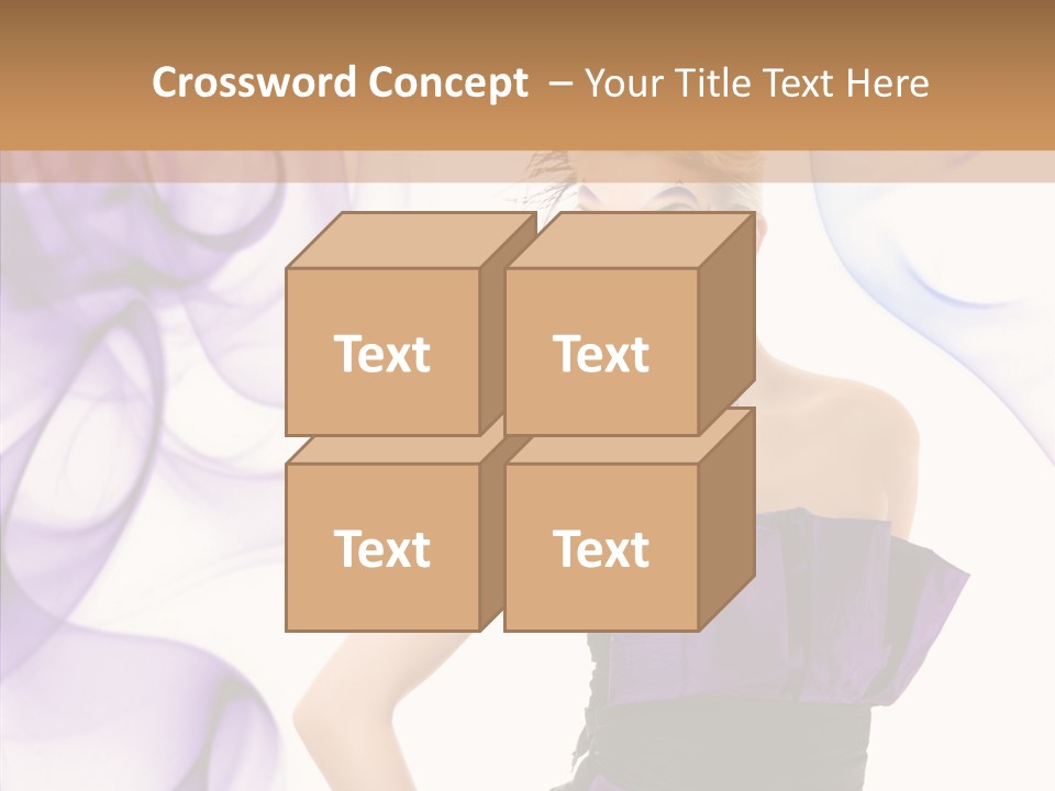 Retro White Body Art PowerPoint Template