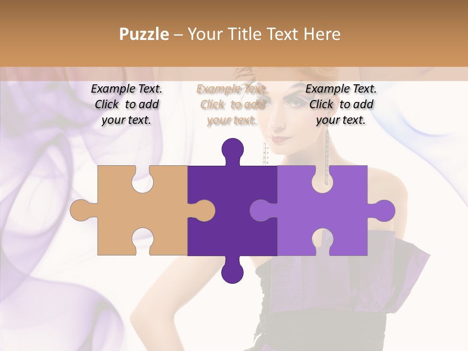 Retro White Body Art PowerPoint Template