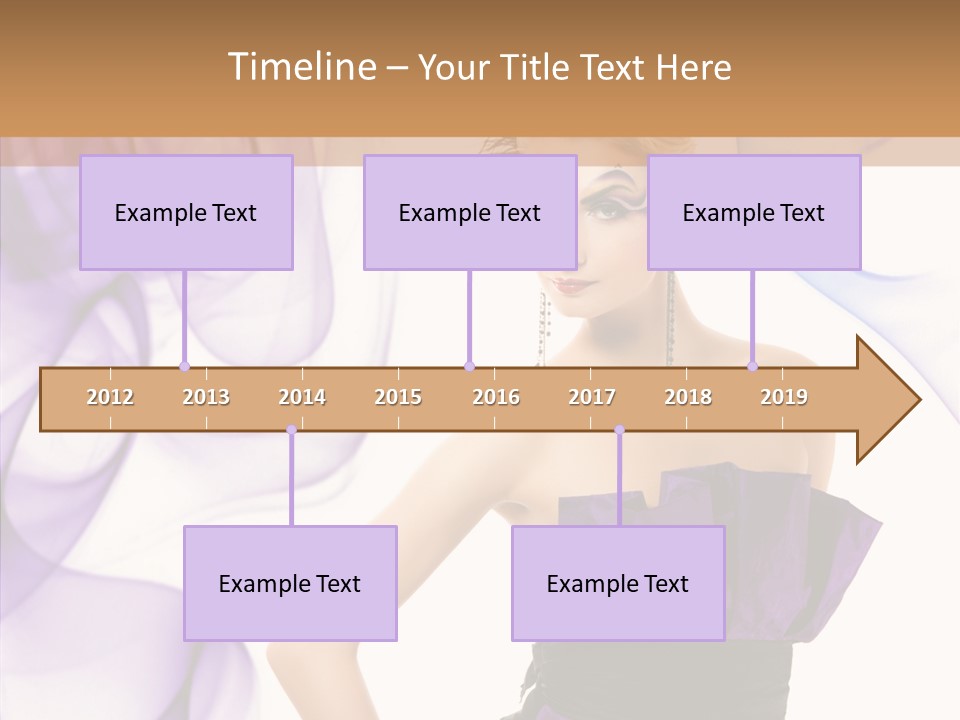 Retro White Body Art PowerPoint Template