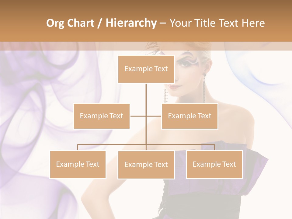 Retro White Body Art PowerPoint Template