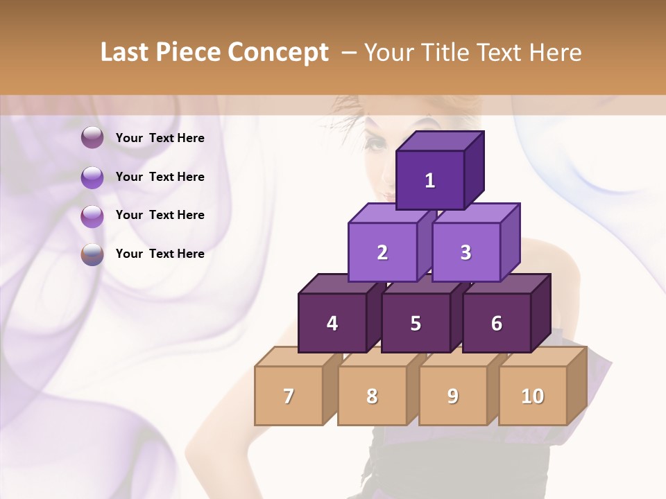 Retro White Body Art PowerPoint Template