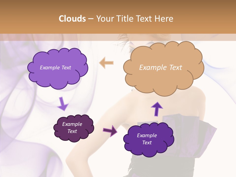 Retro White Body Art PowerPoint Template