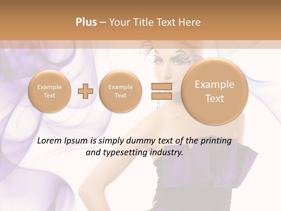 Retro White Body Art PowerPoint Template