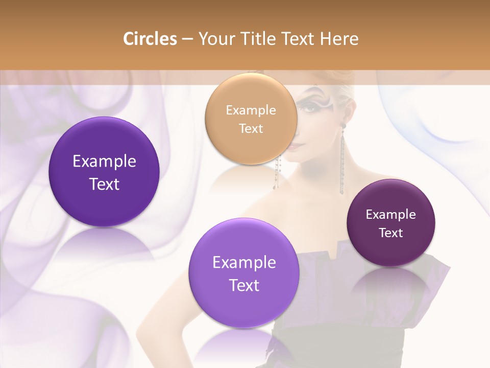 Retro White Body Art PowerPoint Template