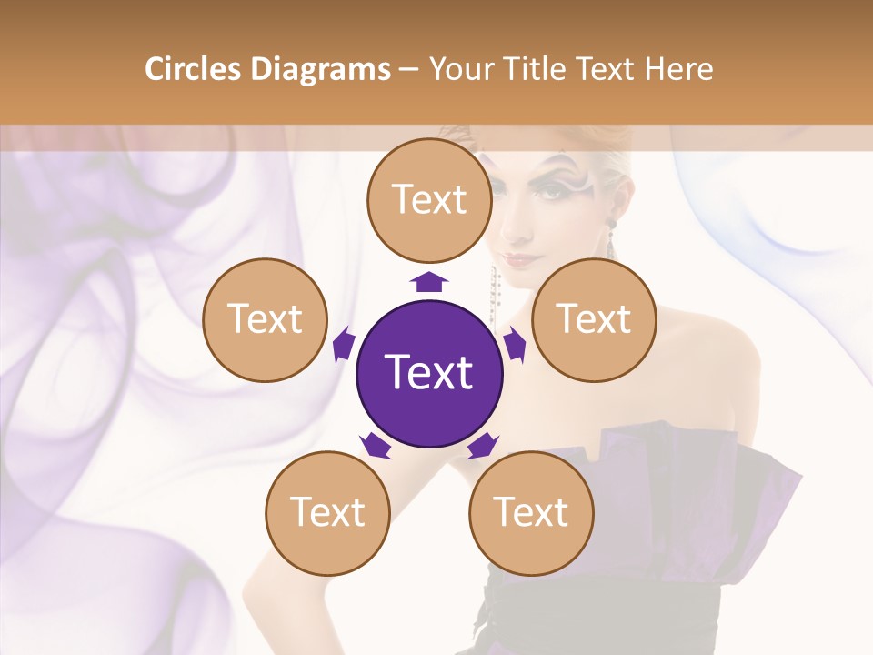 Retro White Body Art PowerPoint Template