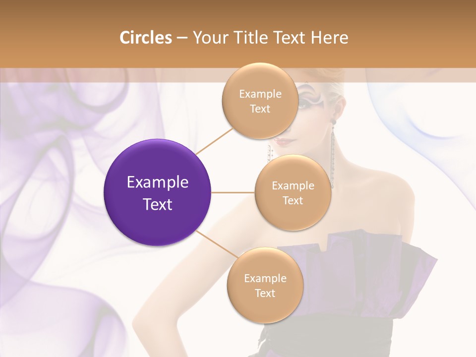 Retro White Body Art PowerPoint Template