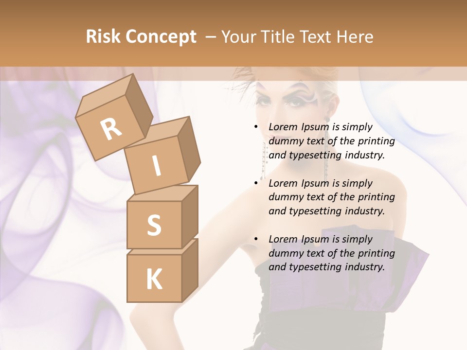 Retro White Body Art PowerPoint Template