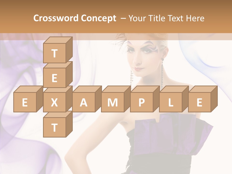 Retro White Body Art PowerPoint Template