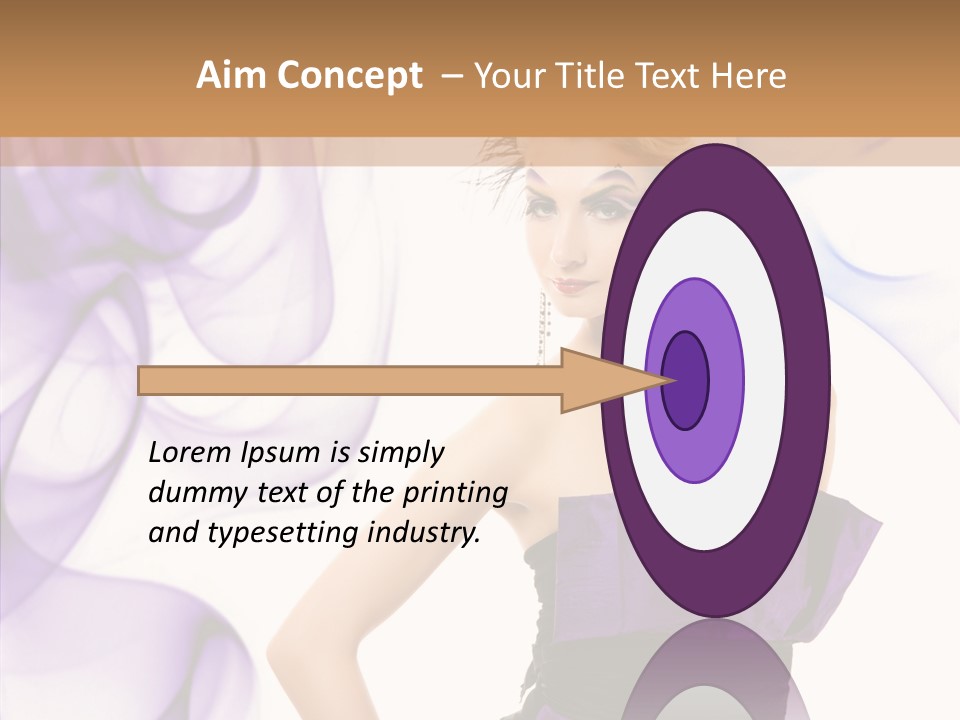 Retro White Body Art PowerPoint Template