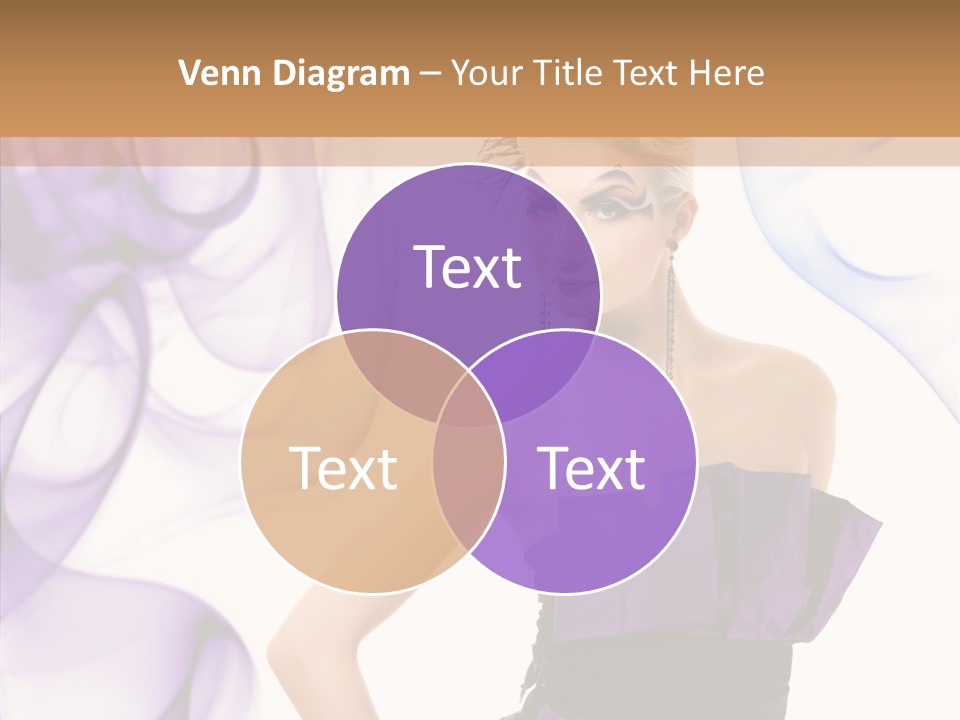 Retro White Body Art PowerPoint Template