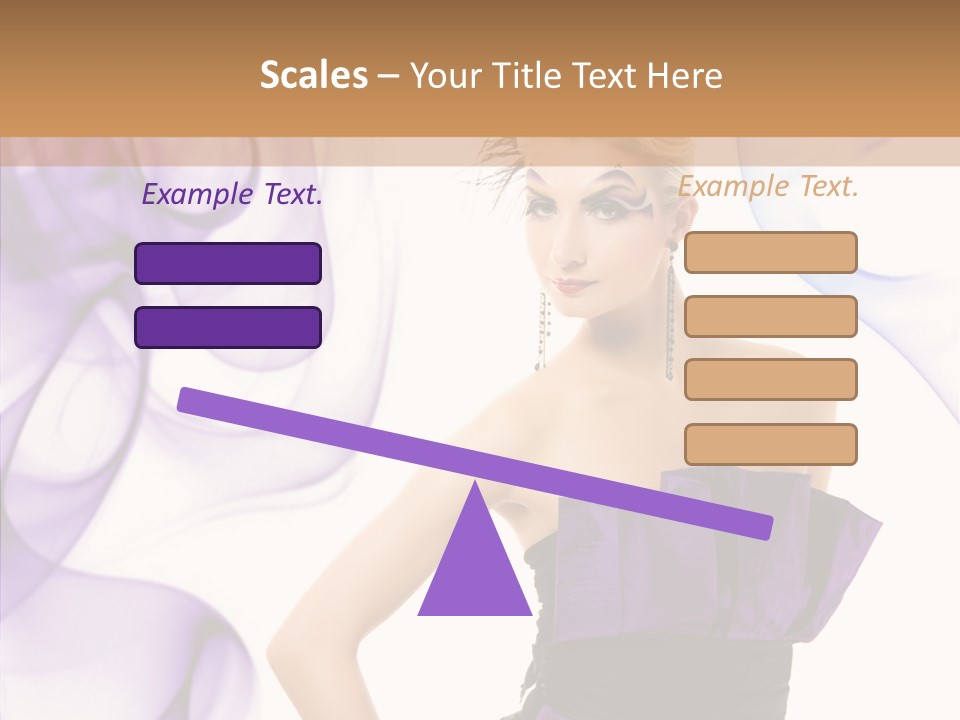 Retro White Body Art PowerPoint Template