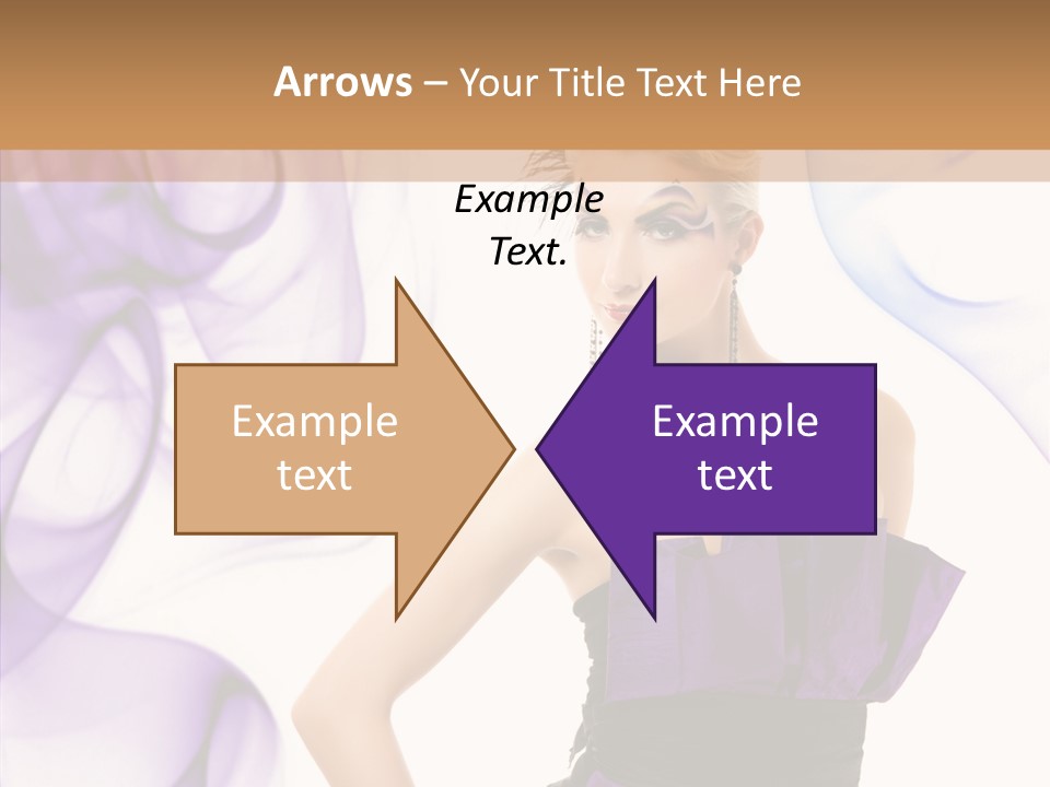 Retro White Body Art PowerPoint Template