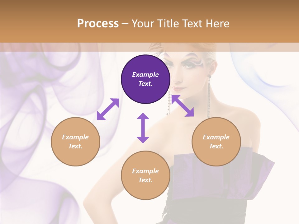 Retro White Body Art PowerPoint Template