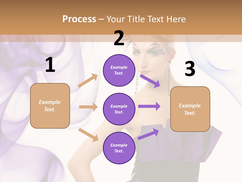 Retro White Body Art PowerPoint Template