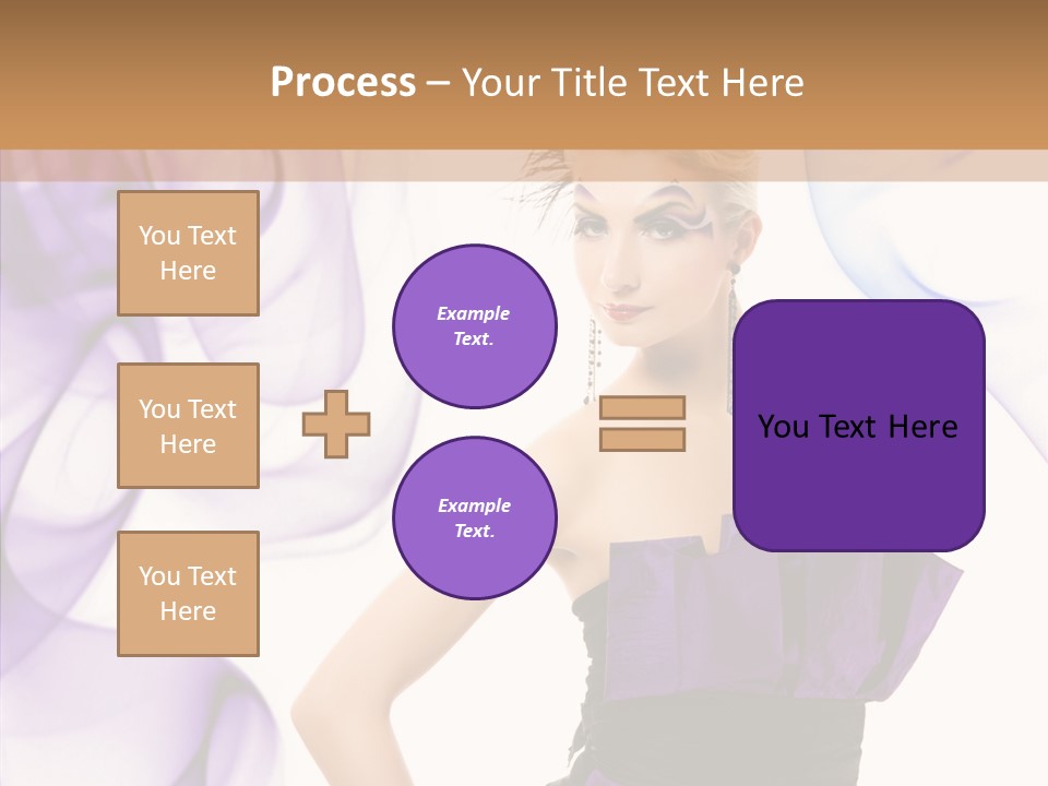 Retro White Body Art PowerPoint Template
