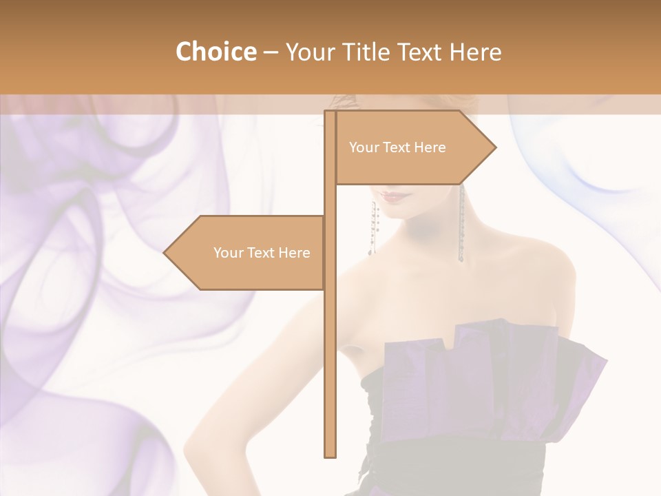 Retro White Body Art PowerPoint Template