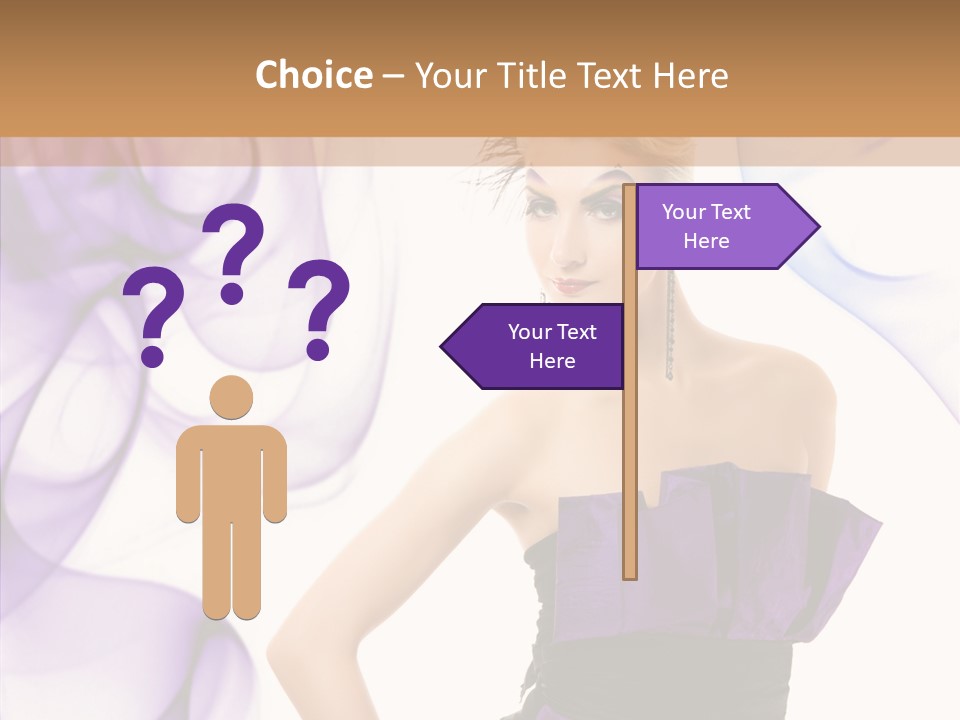 Retro White Body Art PowerPoint Template