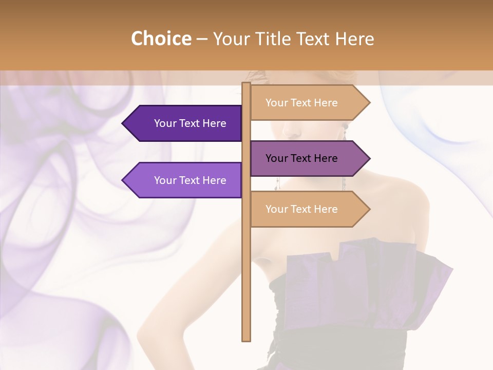 Retro White Body Art PowerPoint Template