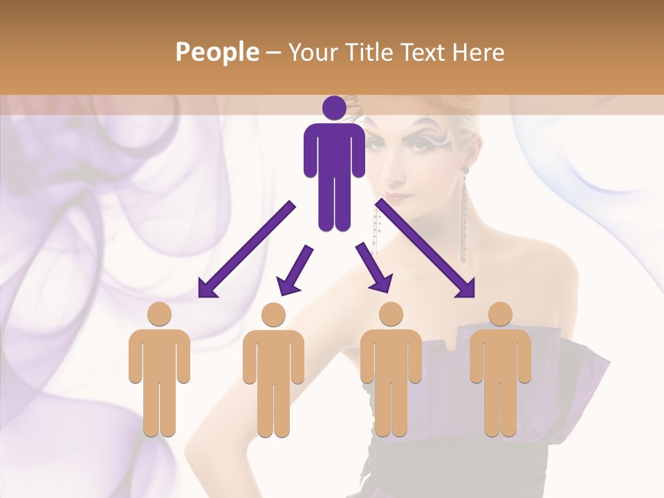 Retro White Body Art PowerPoint Template