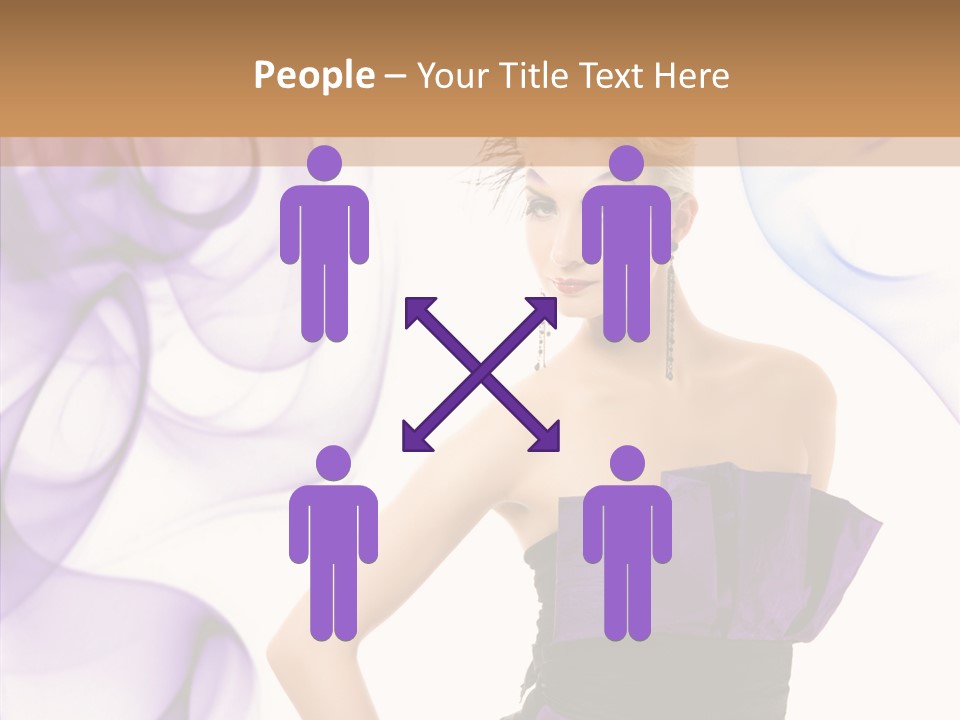 Retro White Body Art PowerPoint Template