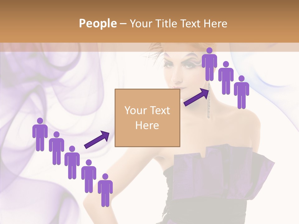 Retro White Body Art PowerPoint Template