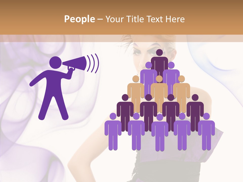 Retro White Body Art PowerPoint Template