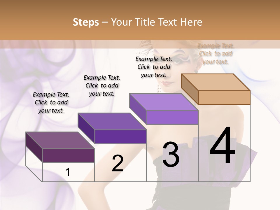 Retro White Body Art PowerPoint Template